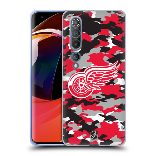 NHL Detroit Red Wings Camouflage Soft Gel Case for Xiaomi Mi 10 5G / Mi 10 Pro 5G