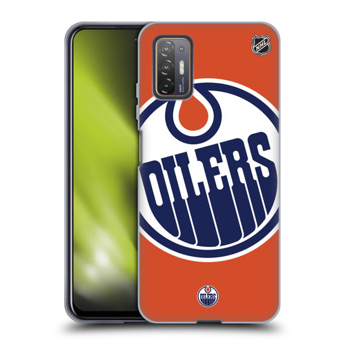 NHL Edmonton Oilers Oversized Soft Gel Case for HTC Desire 21 Pro 5G