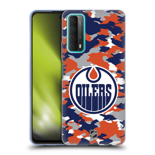 NHL Edmonton Oilers Camouflage Soft Gel Case for Huawei P Smart (2021)