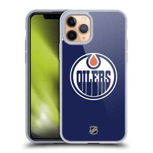 NHL Edmonton Oilers Plain Soft Gel Case for Apple iPhone 11 Pro