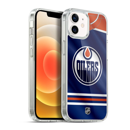 NHL Edmonton Oilers Jersey Soft Gel Case for Apple iPhone 12 / iPhone 12 Pro & MagSafe