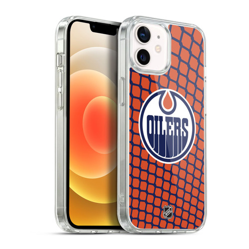 NHL Edmonton Oilers Net Pattern Soft Gel Case for Apple iPhone 12 / iPhone 12 Pro & MagSafe