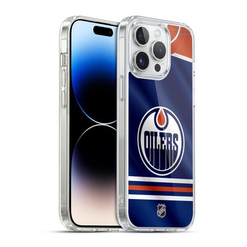 NHL Edmonton Oilers Jersey Soft Gel Case for Apple iPhone 14 Pro Max & MagSafe