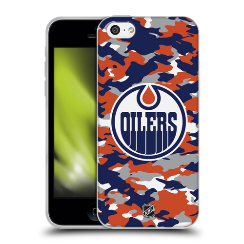 NHL Edmonton Oilers Camouflage Soft Gel Case for Apple iPhone 5c