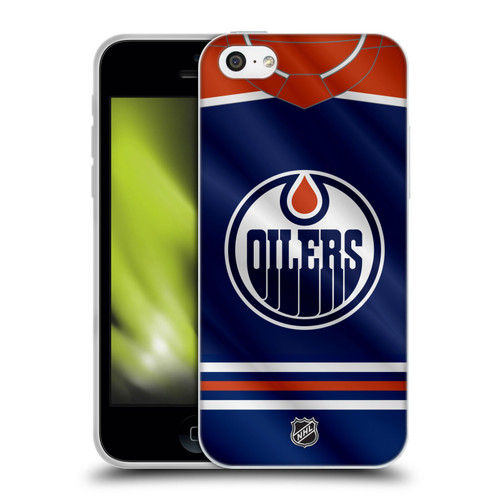 NHL Edmonton Oilers Jersey Soft Gel Case for Apple iPhone 5c