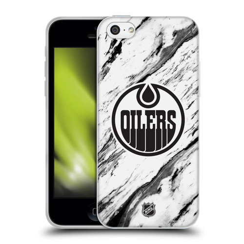 NHL Edmonton Oilers Marble Soft Gel Case for Apple iPhone 5c