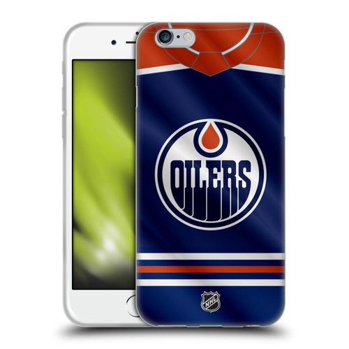 NHL Edmonton Oilers Jersey Soft Gel Case for Apple iPhone 6 / iPhone 6s