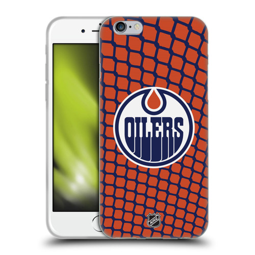 NHL Edmonton Oilers Net Pattern Soft Gel Case for Apple iPhone 6 / iPhone 6s