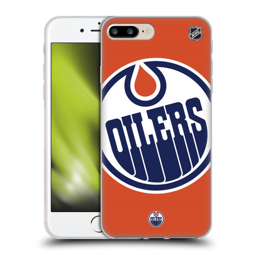 NHL Edmonton Oilers Oversized Soft Gel Case for Apple iPhone 7 Plus / iPhone 8 Plus