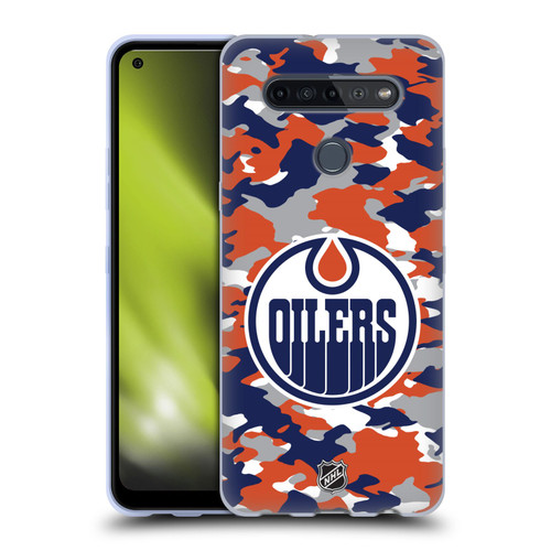 NHL Edmonton Oilers Camouflage Soft Gel Case for LG K51S