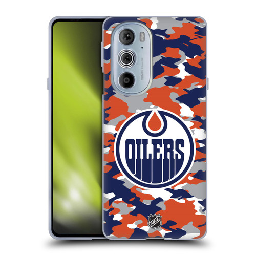 NHL Edmonton Oilers Camouflage Soft Gel Case for Motorola Edge X30