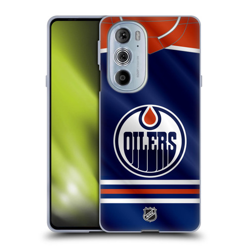 NHL Edmonton Oilers Jersey Soft Gel Case for Motorola Edge X30