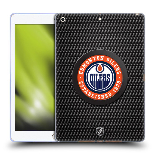 NHL Edmonton Oilers Puck Texture Soft Gel Case for Apple iPad 10.2 2019/2020/2021