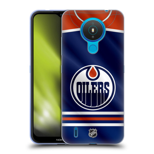 NHL Edmonton Oilers Jersey Soft Gel Case for Nokia 1.4