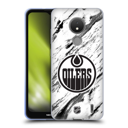 NHL Edmonton Oilers Marble Soft Gel Case for Nokia C21