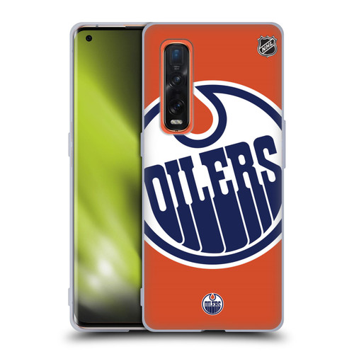 NHL Edmonton Oilers Oversized Soft Gel Case for OPPO Find X2 Pro 5G