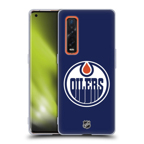 NHL Edmonton Oilers Plain Soft Gel Case for OPPO Find X2 Pro 5G