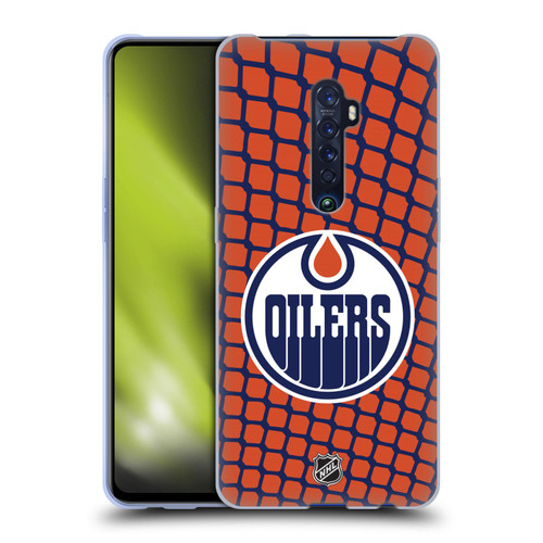 NHL Edmonton Oilers Net Pattern Soft Gel Case for OPPO Reno 2