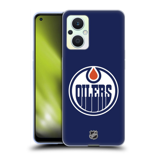 NHL Edmonton Oilers Plain Soft Gel Case for OPPO Reno8 Lite