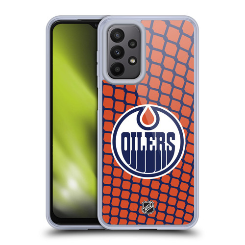 NHL Edmonton Oilers Net Pattern Soft Gel Case for Samsung Galaxy A23 / 5G (2022)