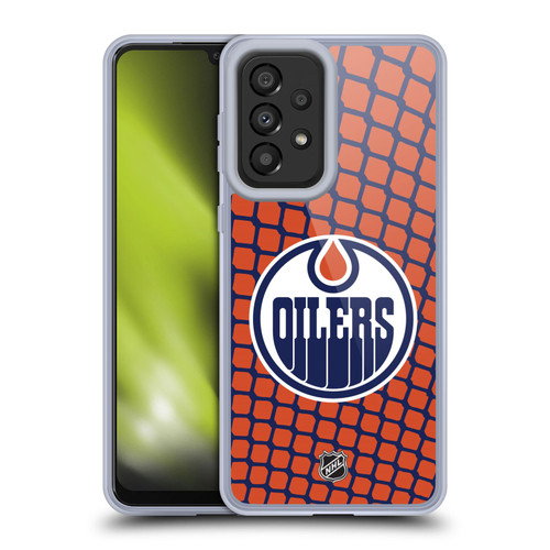NHL Edmonton Oilers Net Pattern Soft Gel Case for Samsung Galaxy A33 5G (2022)