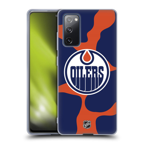 NHL Edmonton Oilers Cow Pattern Soft Gel Case for Samsung Galaxy S20 FE / 5G