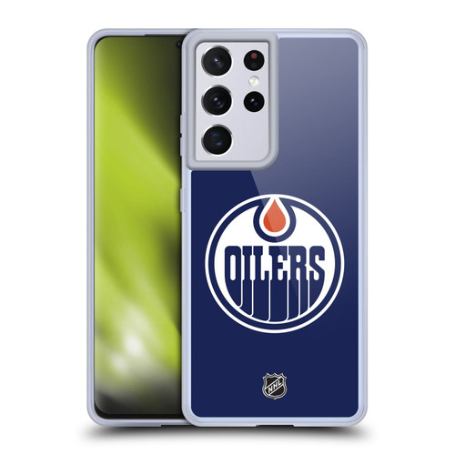 NHL Edmonton Oilers Plain Soft Gel Case for Samsung Galaxy S21 Ultra 5G