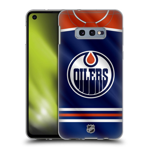 NHL Edmonton Oilers Jersey Soft Gel Case for Samsung Galaxy S10e