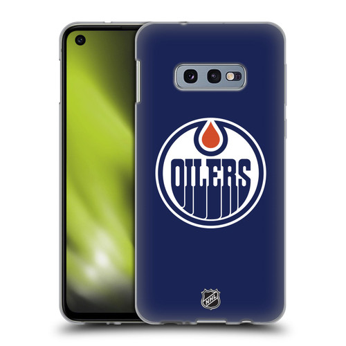 NHL Edmonton Oilers Plain Soft Gel Case for Samsung Galaxy S10e