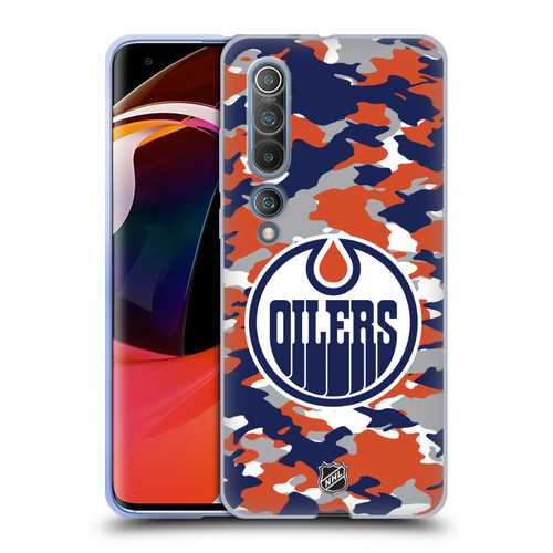 NHL Edmonton Oilers Camouflage Soft Gel Case for Xiaomi Mi 10 5G / Mi 10 Pro 5G