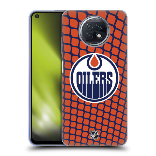 NHL Edmonton Oilers Net Pattern Soft Gel Case for Xiaomi Redmi Note 9T 5G
