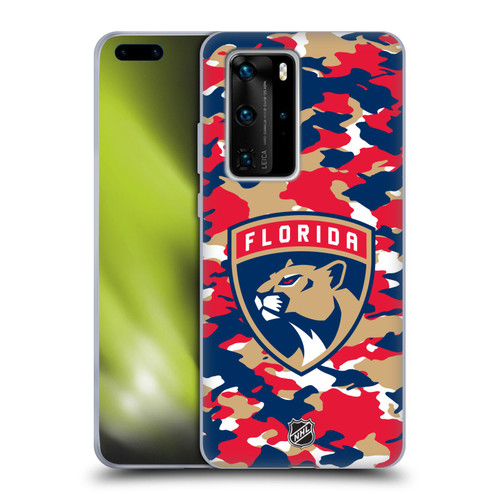 NHL Florida Panthers Camouflage Soft Gel Case for Huawei P40 Pro / P40 Pro Plus 5G