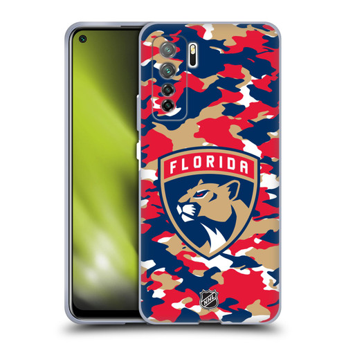 NHL Florida Panthers Camouflage Soft Gel Case for Huawei Nova 7 SE/P40 Lite 5G