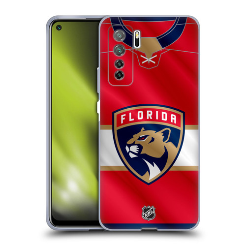 NHL Florida Panthers Jersey Soft Gel Case for Huawei Nova 7 SE/P40 Lite 5G
