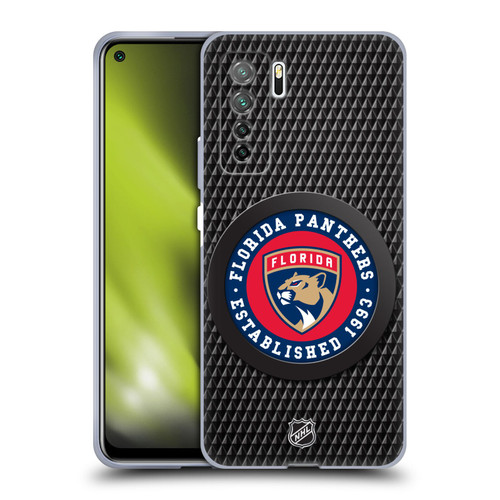 NHL Florida Panthers Puck Texture Soft Gel Case for Huawei Nova 7 SE/P40 Lite 5G