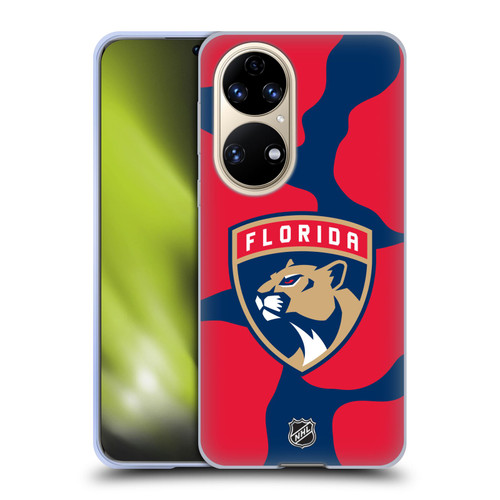 NHL Florida Panthers Cow Pattern Soft Gel Case for Huawei P50
