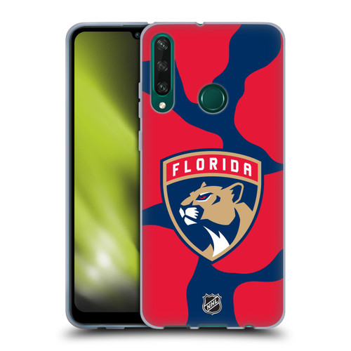 NHL Florida Panthers Cow Pattern Soft Gel Case for Huawei Y6p