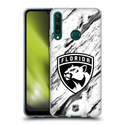 NHL Florida Panthers Marble Soft Gel Case for Huawei Y6p