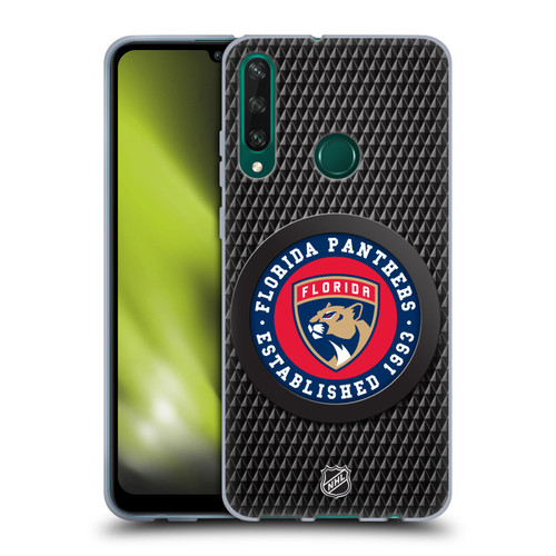 NHL Florida Panthers Puck Texture Soft Gel Case for Huawei Y6p