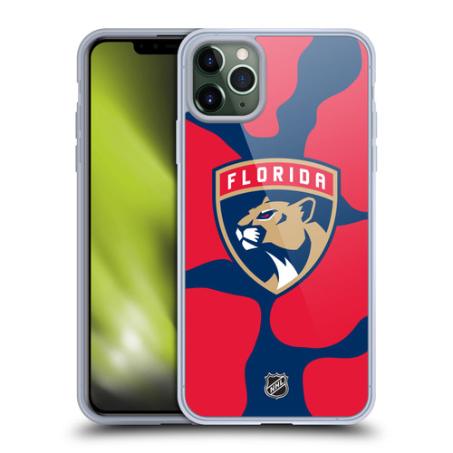 NHL Florida Panthers Cow Pattern Soft Gel Case for Apple iPhone 11 Pro Max