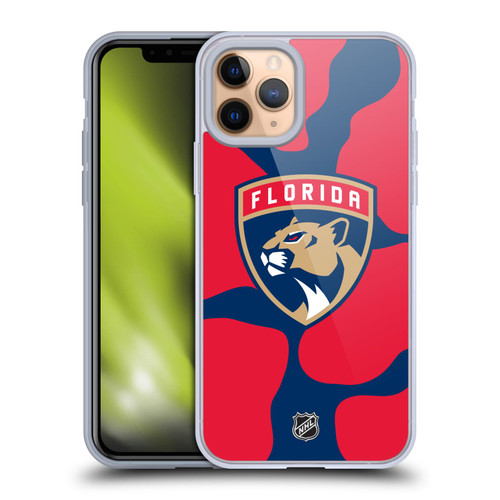 NHL Florida Panthers Cow Pattern Soft Gel Case for Apple iPhone 11 Pro