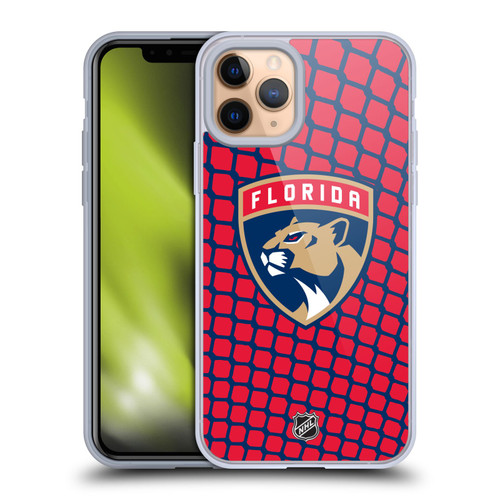 NHL Florida Panthers Net Pattern Soft Gel Case for Apple iPhone 11 Pro