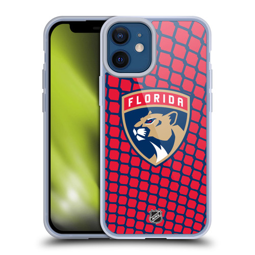 NHL Florida Panthers Net Pattern Soft Gel Case for Apple iPhone 12 Mini