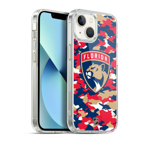 NHL Florida Panthers Camouflage Soft Gel Case for Apple iPhone 13