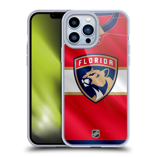 NHL Florida Panthers Jersey Soft Gel Case for Apple iPhone 13 Pro Max