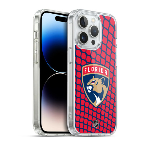 NHL Florida Panthers Net Pattern Soft Gel Case for Apple iPhone 13 Pro