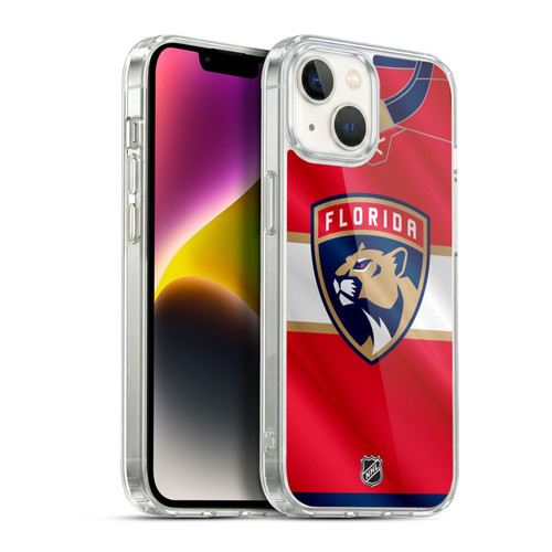 NHL Florida Panthers Jersey Soft Gel Case for Apple iPhone 14