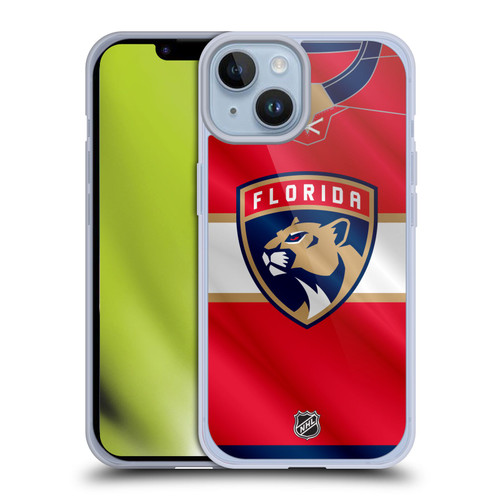 NHL Florida Panthers Jersey Soft Gel Case for Apple iPhone 14