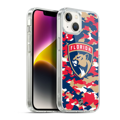NHL Florida Panthers Camouflage Soft Gel Case for Apple iPhone 14 Plus