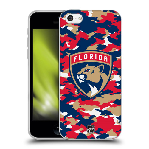 NHL Florida Panthers Camouflage Soft Gel Case for Apple iPhone 5c